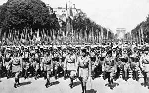 Avenue Des Champs Elysees Gallery: French Foreign Legion review, Paris, 14 July 1939