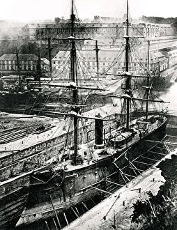 French frigate, l'Armide, 1867