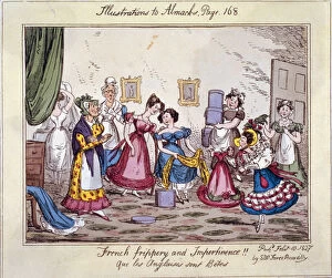 Edwin Gallery: French frippery and impertinence!! Que les Anglaises sont Betes, 1827. Artist