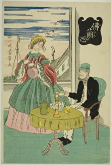 Yokohama Prints: French (Furansu), 1861. Creator: Yoshikazu