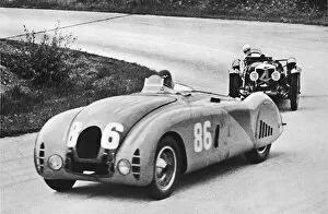 Competitive Gallery: French Grand Prix, 1936: A new streamlined Bugatti, followed by a Riley, 1936, (1937)