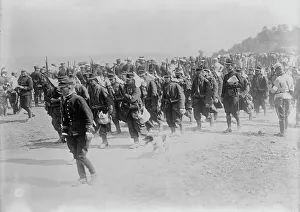 French Infantry on march, between c1914 and c1915. Creator: Bain News Service