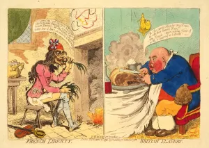 Roast Beef Prints: French Liberty - British Slavery, 1892