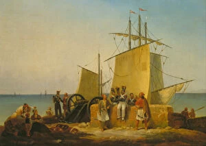 The French Mission to the Morea (Peloponnese), 1828. Artist: Finert (Finart), Noel Dieudonne (1797-1852)