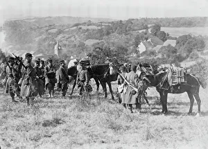 Unpacking Prints: French Mitrailleuse Detachment, between c1914 and c1915. Creator: Bain News Service