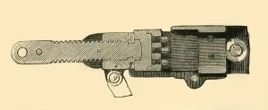 French Mitrailleuse - Section of the Breech End, c1872. Creator: Unknown