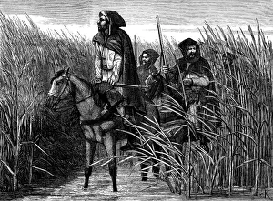 Southeast Asia Prints: French mounted infantry for the war in Tonquin, 1883. Creator: Unknown