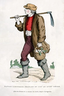 Images Dated 24th September 2009: French peasant farm labourer, 16th century (1882-1884)