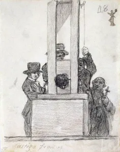 French Penalty, between 1824 and 1828. Artist: Francisco Goya French Penalty, between 1824 and 1828. Artist: Francisco Goya