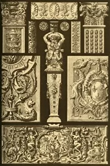 Door Collection: French Renaissance ornaments in stone and wood, (1898). Creator: Unknown