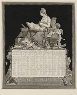 Calendar Prints: The French Republican Calendar (Calendrier republicain francais), 1794