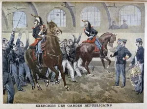 F Meaulle Prints: The French Republican Guard, 1899. Artist: F Meaulle