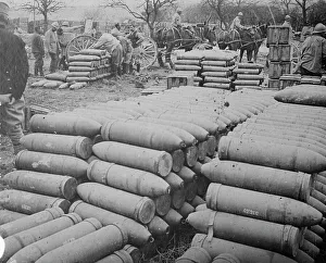 Shells Prints: French Reserve shells, between c1915 and 1918. Creator: Bain News Service