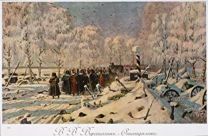 Vereshchagin Prints: French Retreat from Moscow, 1888-1895