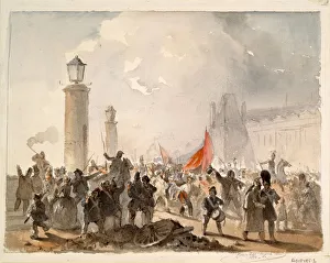 The French Revolution of 1848, 1850. Artist: Dell Acqua, Cesare (1821-1905)