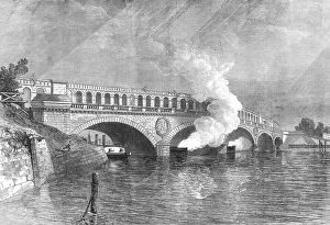 Gunboat Prints: The French Siege of Paris: bridge at the Point du Jour