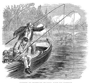 Fishing Rods Prints: The French Siege of Paris: fishing in troubled waters