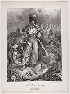 Delpech Prints: The French Soldier (Le Soldat francais), 1818. Creator: Nicolas Toussaint Charlet (French