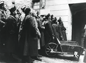 Greatcoat Prints: French soldiers at an army cinema, France, 1940