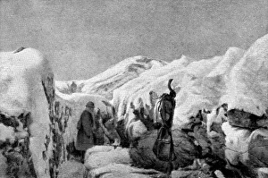 Success Prints: French success on the Italian front; In a trench conquered from positions