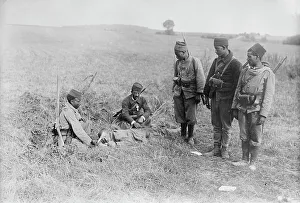 Casualties Prints: French succoring wounded German, 1914. Creator: Bain News Service