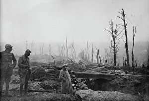 Desolate Prints: French trench, 1918. Creator: Bain News Service