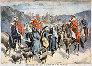 F Meaulle Prints: French victory in southern Algeria, 1897. Artist: F Meaulle