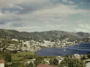 French village, a small settlement on St. Thomas Island, Virgin Islands, 1941. Creator: Jack Delano