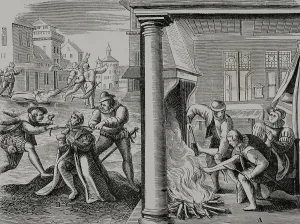 Jean Prints: French Wars of Religion, 16th century, (1587), 1877. Creator: Unknown
