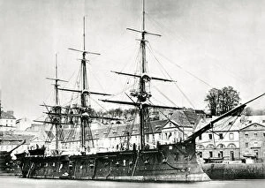 Images Dated 20th March 2007: French warship, l Ocean, 1868