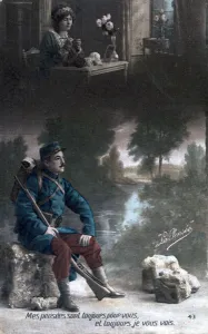 French WWI postcard, 1914-1918