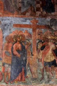 Fresco in the Cathedral of Our Lady of the Sign, Novgorod, Early 18th cen Artist: Bakhmatov, Ivan Yakovlevich (active Early 18th cen. )