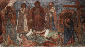 Fresco in the Cathedral of Our Lady of the Sign, Novgorod, Early 18th cen Artist: Bakhmatov, Ivan Yakovlevich (active Early 18th cen. )