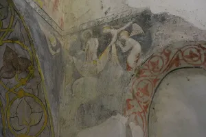 Romanesque Prints: Fresco, Cristo de la Luz Shrine, Toledo, Castile-La Mancha, Spain, 2022. Creator: LTL