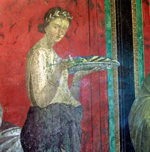 Fresco Detail, Initiate Making an Offering, 1st Century BC