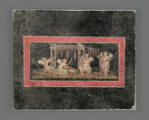 Psyche Prints: Fresco Fragment with Four Cupids Hanging Garlands, A.D. 50-79. Creator: Unknown