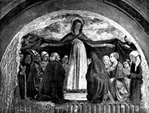 Worship Prints: Fresco by Ghirlandajo discovered in the Church of the Ognissanti
