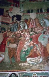 Fresco of the massacre of the innocents in Sienna, 15th century Fresco of the massacre of the innocents in Sienna, 15th century