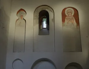 Romanesque Prints: Frescoes, Cristo de la Luz Shrine, Toledo, Castile-La Mancha, Spain, 2022. Creator: LTL