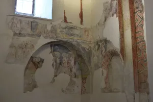 Romanesque Prints: Frescoes, Cristo de la Luz Shrine, Toledo, Castile-La Mancha, Spain, 2022. Creator: LTL