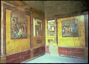 Images Dated 18th June 2013: Frescoes on the walls of the House of Vettii in Pompeii
