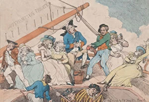 Being Sick Gallery: A Fresh Breeze, August 4, 1789. August 4, 1789. Creator: Thomas Rowlandson