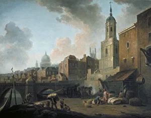 Pauls Cathedral Gallery: Fresh Wharf, near London Bridge, c1762. Artist: William Marlow