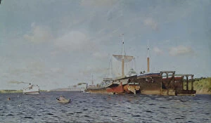 Isaak Ilyich 1860 1900 Gallery: Fresh wind. Volga, 1895. Artist: Levitan, Isaak Ilyich (1860-1900)
