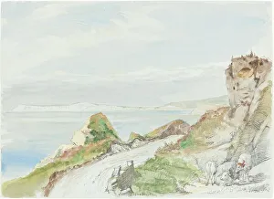 George Hayter Prints: Freshwater Bay, Isle of Wight, 1839. Creator: George Hayter