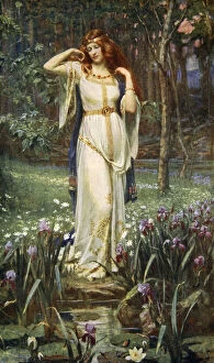 James Doyle Gallery: Freyja and the Necklace, 1890. Artist: James Doyle Penrose