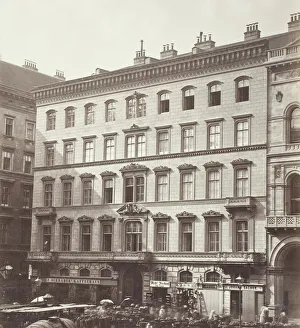 Coffee House Gallery: Freyung No. 1, Wohnhaus des Grafen M. Hardegg, 1860s. Creator: Unknown
