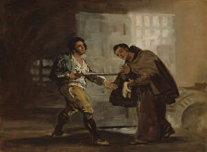 Friar Pedro Offers Shoes to El Maragato and Prepares to Push Aside His Gun, c. 1806