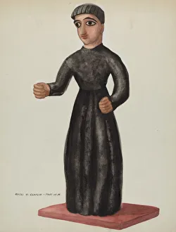 Friar Gallery: Friar - Probably a Santo, 1935 / 1942. Creator: Majel G. Claflin