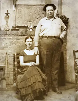 Kahlo Prints: Frida Kahlo and Diego Rivera, 1931. Creator: Juley, Paul A. (1867-1937)